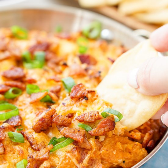 Cheesy BBQ Bacon Chicken Dip