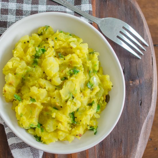 Traditional Indian Potato Bhaji