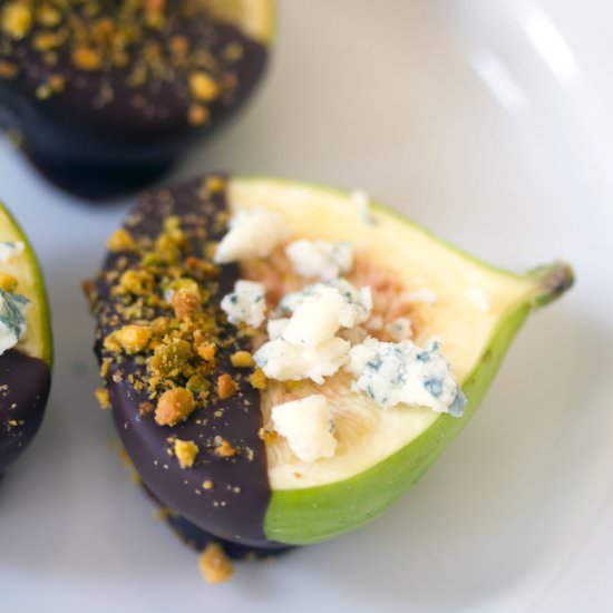 Dark Chocolate Gorgonzola Figs