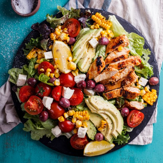 Peri-peri chicken salad