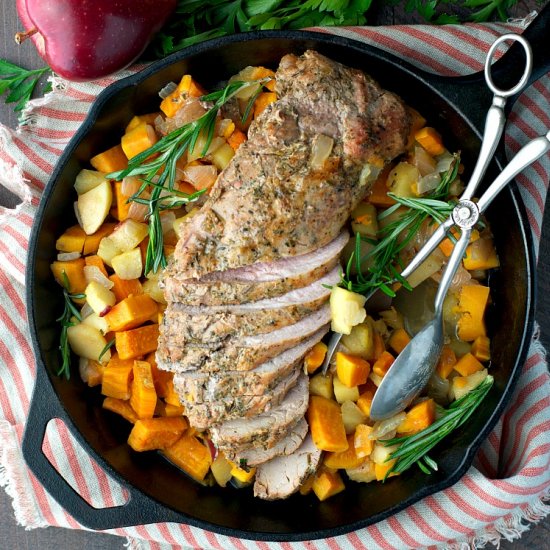 Roasted Pork Tenderloin with Apples