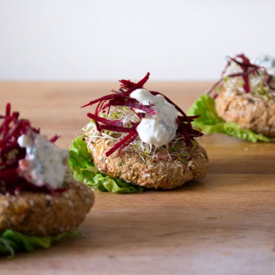 Chickpea Sweet Corn Veggie Pattie