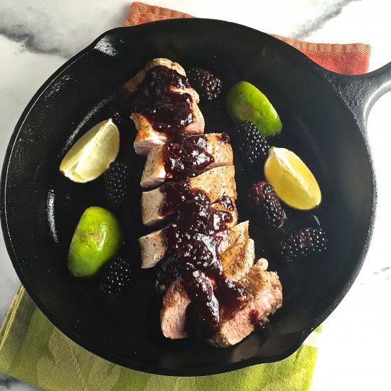 Pork Tenderloin & Blackberry Sauce