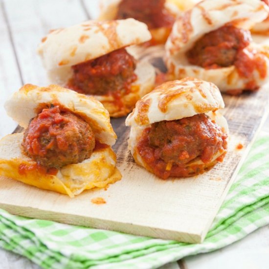 Meatball Mozzarella Sliders