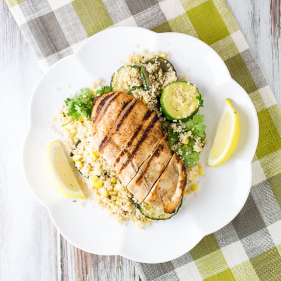 Spicy Chicken with Couscous Salad