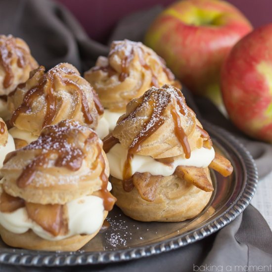 Caramel Apple Cream Puffs