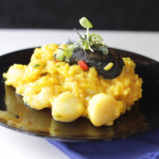 Saffron Seafood Risotto