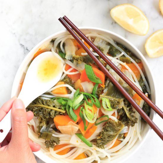 Healing Vegetable Noodle Soup