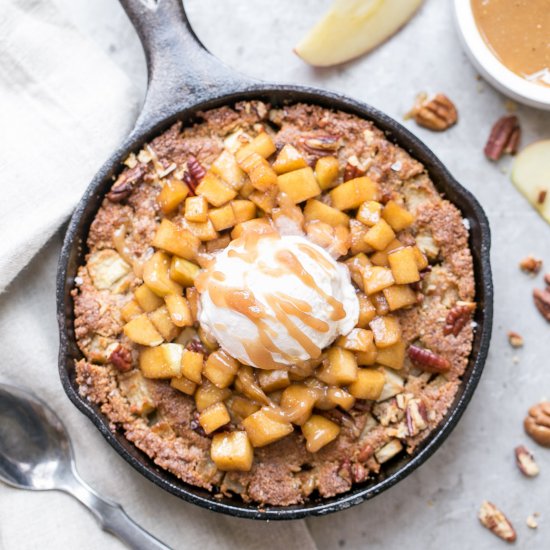 Apple Cinnamon Skillet Cookie