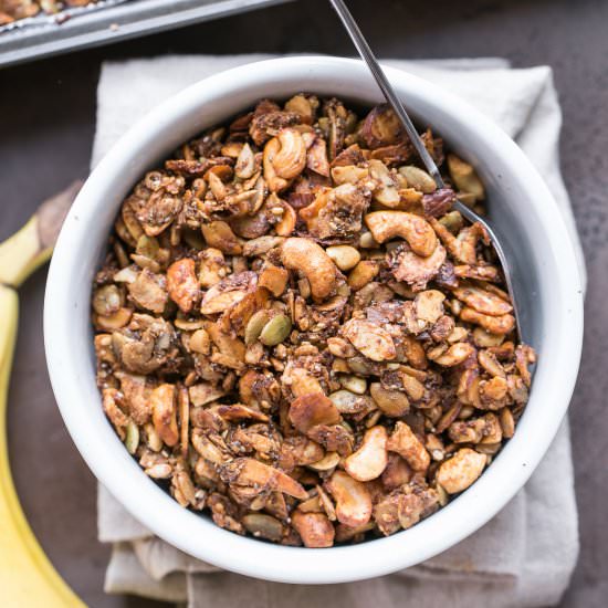 Banana Almond Grain Free Granola