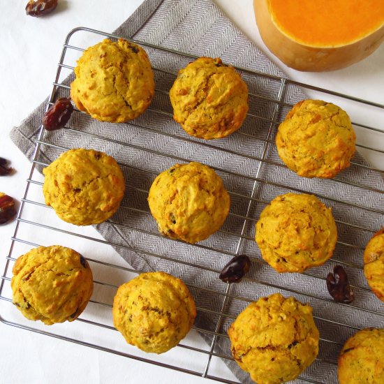 Pumpkin and Date Muffins