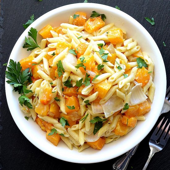 Penne with Roasted Butternut Squash