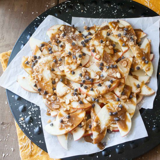 Easy Vegan Apple Nachos