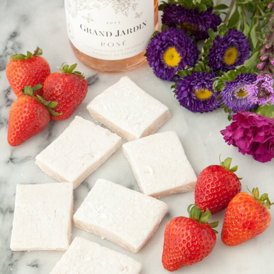 Homemade Rosé Marshmallows