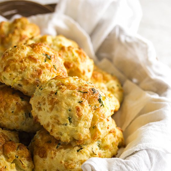 Zucchini Cheddar Biscuits