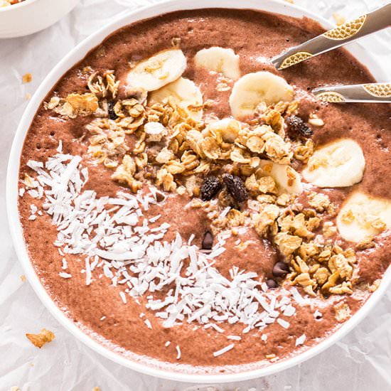 Banana Chocolate Smoothie Bowl