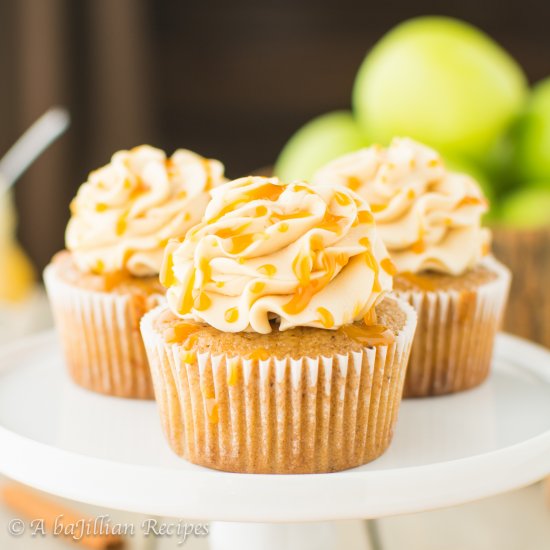 Caramel Apple Cupcakes