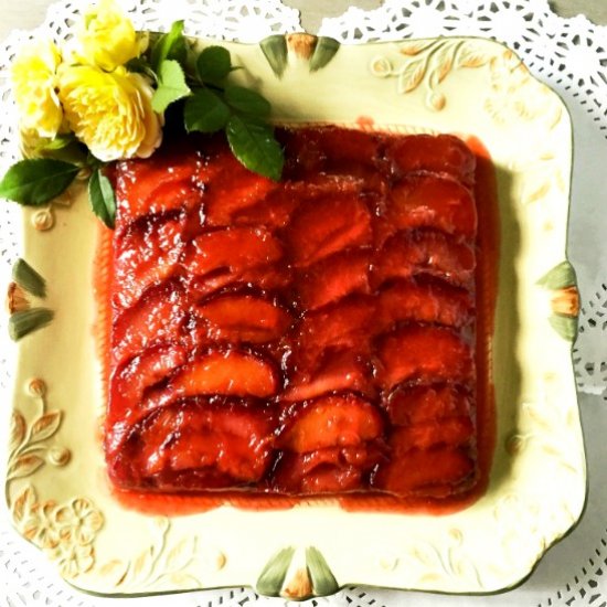 Italian Plum Torte with Plum Glaze