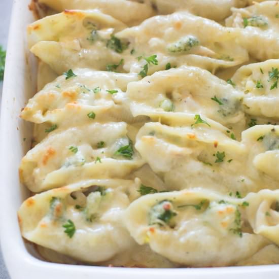 Chicken and Broccoli Stuffed Shells