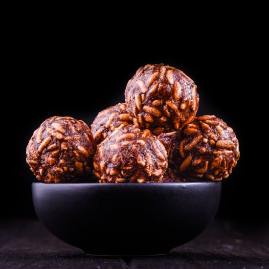 Nut Free Chocolate Crackle Balls