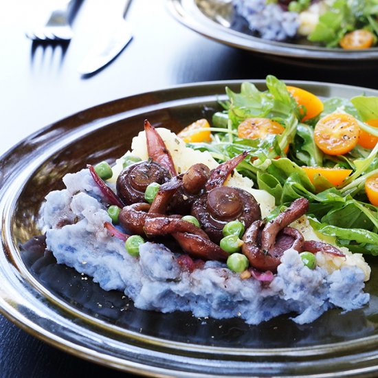 Mushrooms with Red Wine Reduction