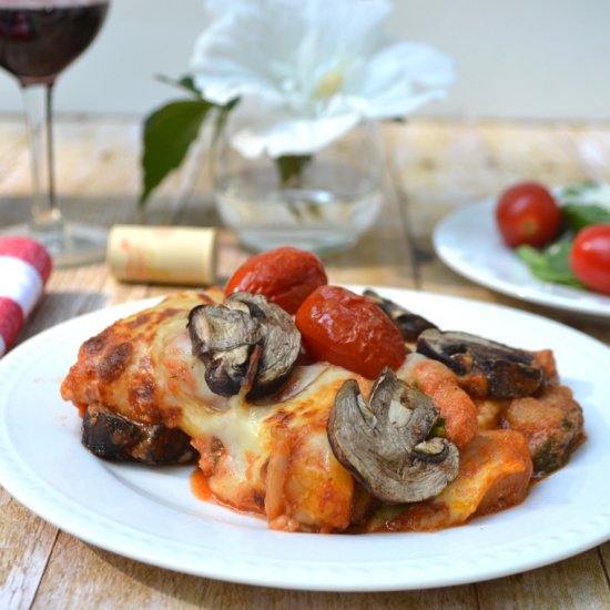 Cheesy Veggie Baked Gnocchi