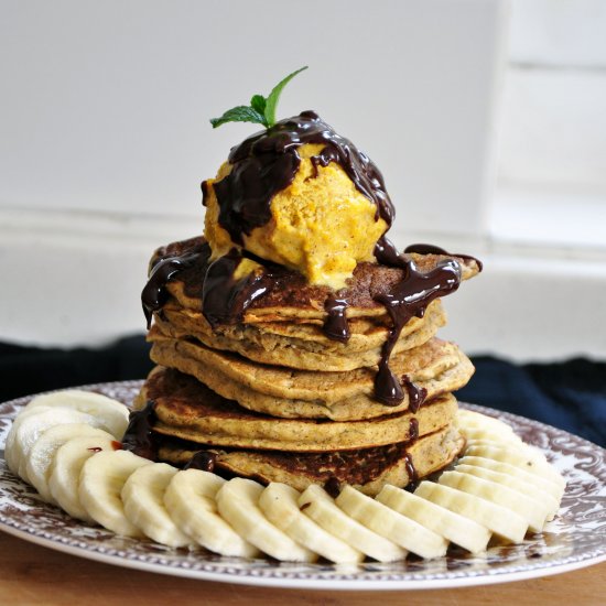 Pumpkin Pancakes and Fro-Yo