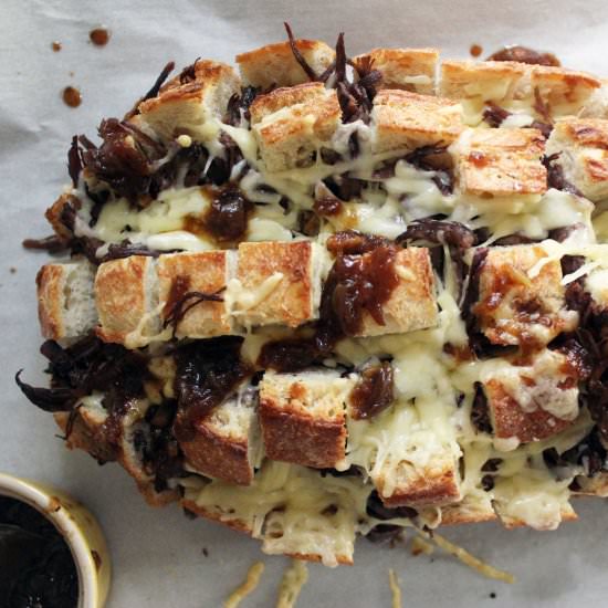 French Onion Shortrib Bread