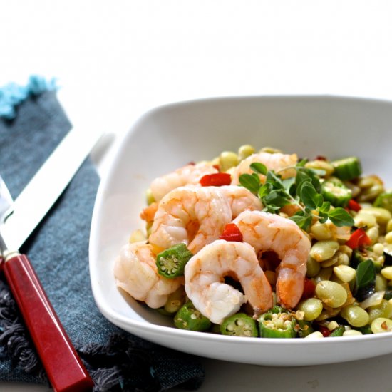 Shrimp and Summer Succotash