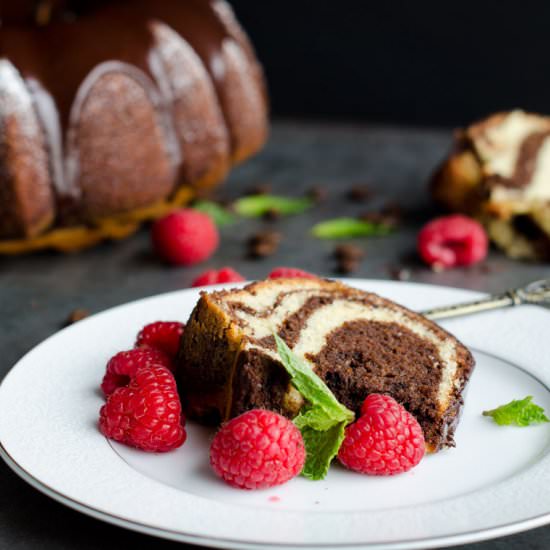 Mocha Marble Bundt Cake