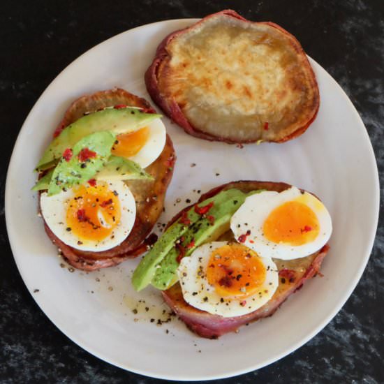 Baked Sweet Potato Slices