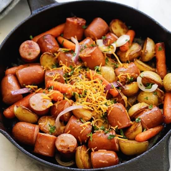 Skillet Sausage and Potatoes