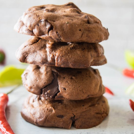 Chilli Lime Chocolate Cookies