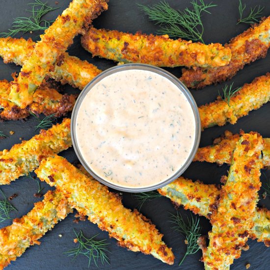 Oven Fried Pickles