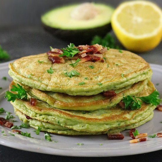 Avocado & Bacon Pancakes