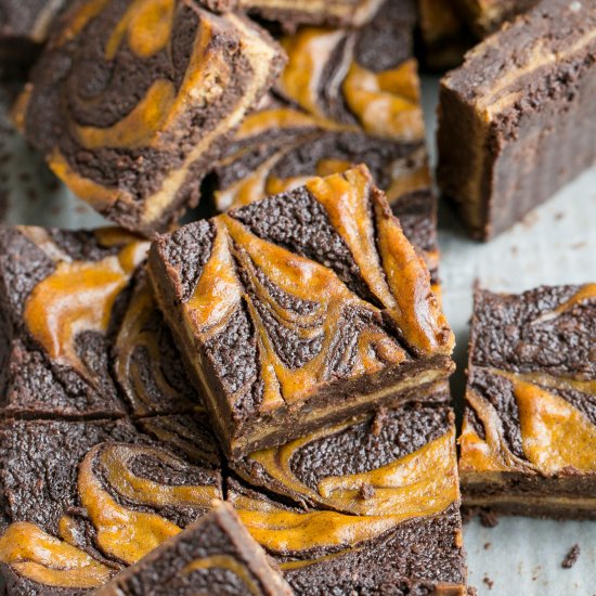 Pumpkin Cheesecake Brownies