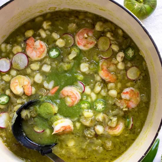 Shrimp Posole Verde