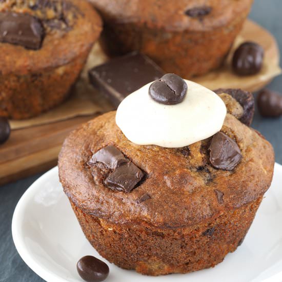 Coffee Chocolate Chunk Muffins