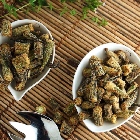 Crispy Roasted Okra