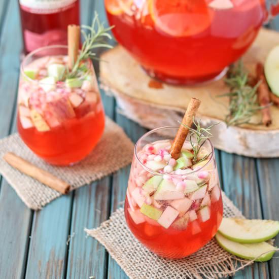 Cranberry Apple Rosemary Sangria