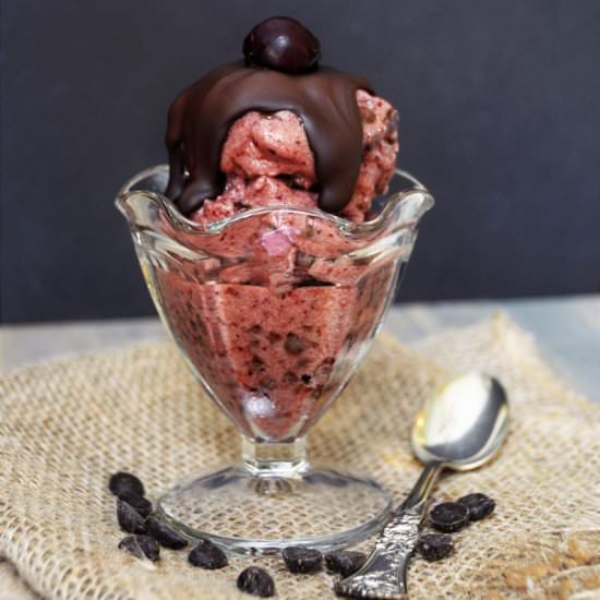 Cherry Chocolate Chip Nice Cream