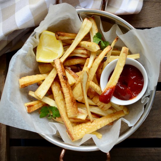 Crispy Roasted Parsnip Fries