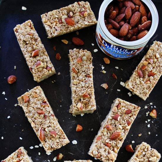 No-Bake Almond Granola Bars