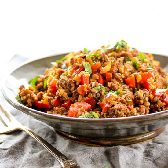 Weeknight Spanish Cauliflower Rice