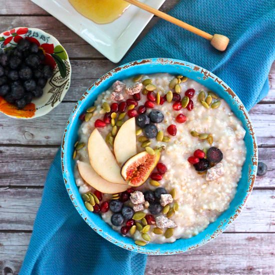 Steel-cut Oats with Seasonal Fruit