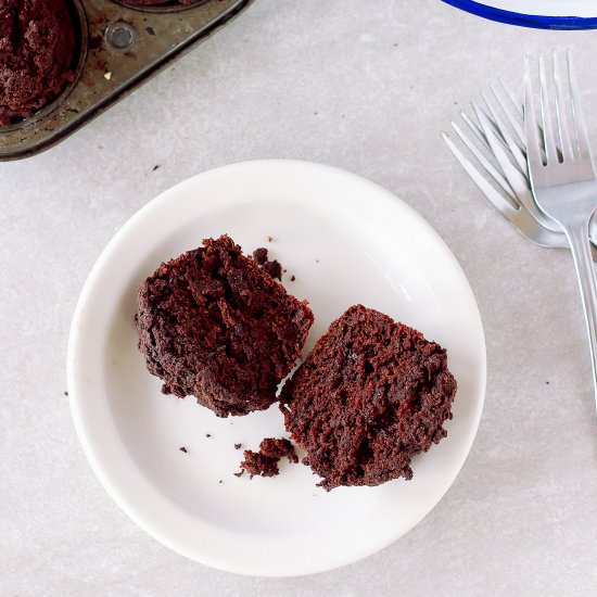 Double Chocolate Pumpkin Muffins