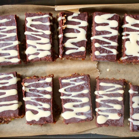 Raw Chocolate Tahini Slice