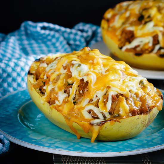 Southwest Stuffed Spaghetti Squash