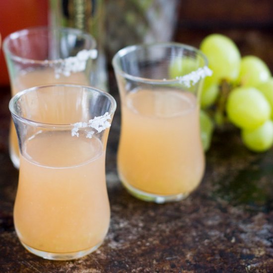 Green Grape Salty Dog Shots