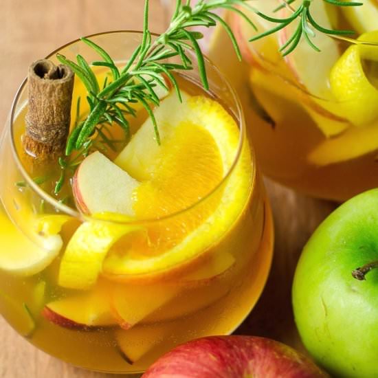 Apple Cider Sangria with Bourbon